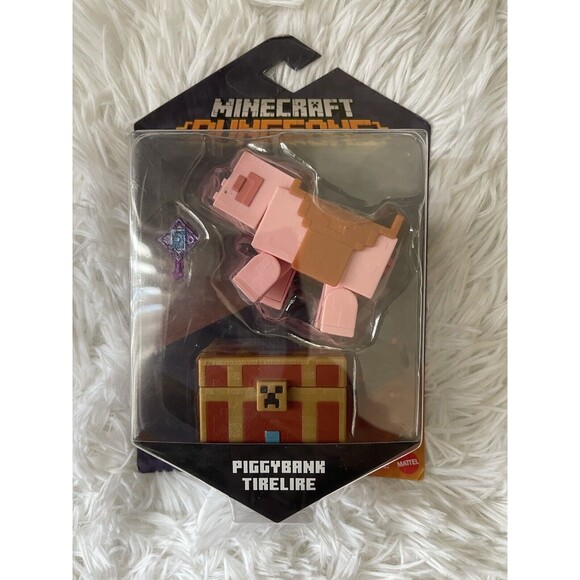 New Minecraft Dungeons Piggybank Tirelire Toy - Picture 1 of 2